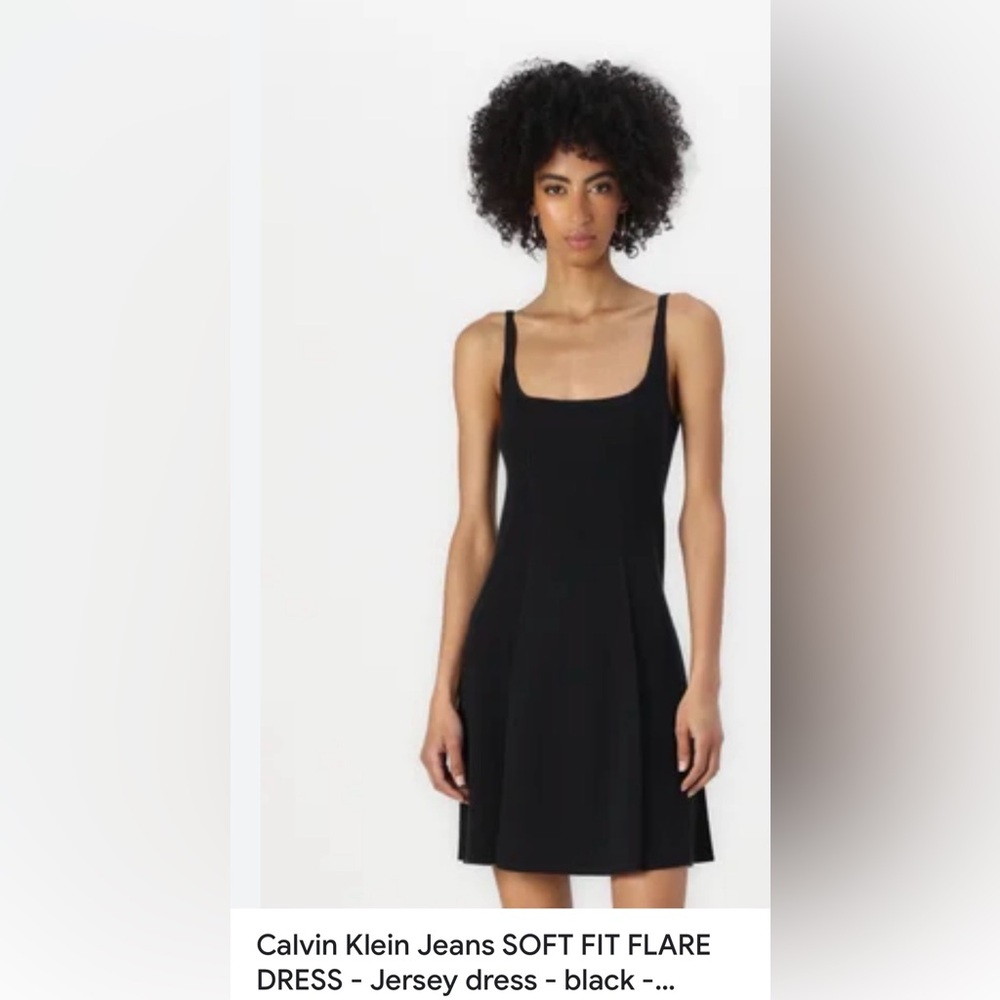 NWT Calvin Klein Elegant Black Midi Dress 10